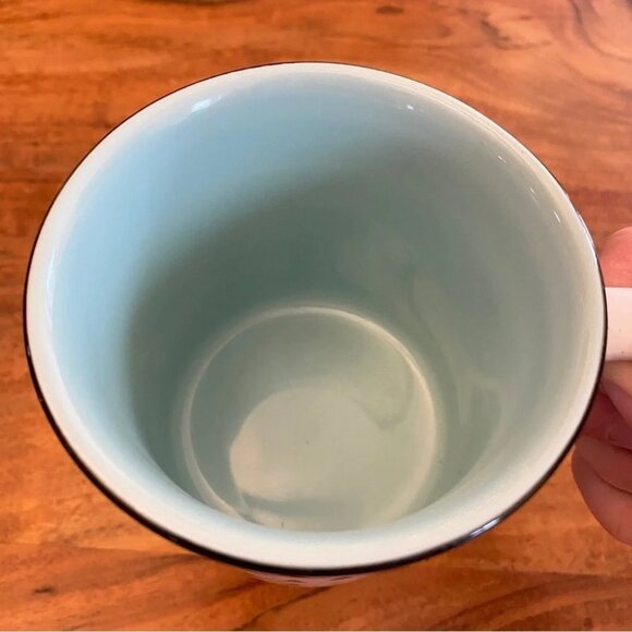 David’s Tea Rustic Mug Christmas Holiday Camper Cup with Little Green Trees 13oz - Picture 7 of 14